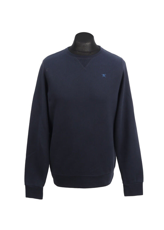 HACKETT Pullover Crew Neck Navy Blue Sweatshirt Men's Jumper Size M