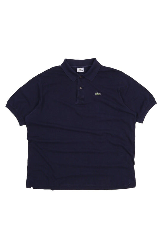 Men's LACOSTE Dark Navy Blue Pique Polo Shirt Size 6 / XL
