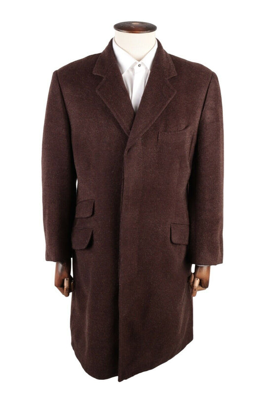 Men's CORNELIANI Brown Wool Coat Size 40 / 50 R