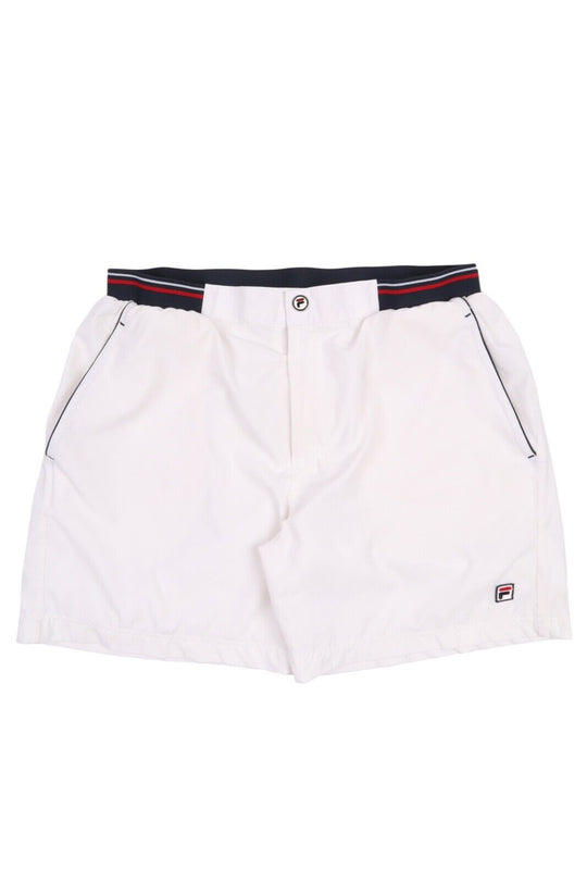Men's Vintage FILA White Cotton Tennis Shorts Size 54 / XL