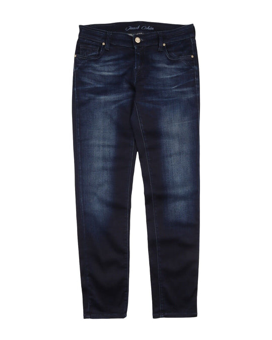 JACOB COHEN Denim Navy Blue Faded Cotton Women's Jeans Size 30