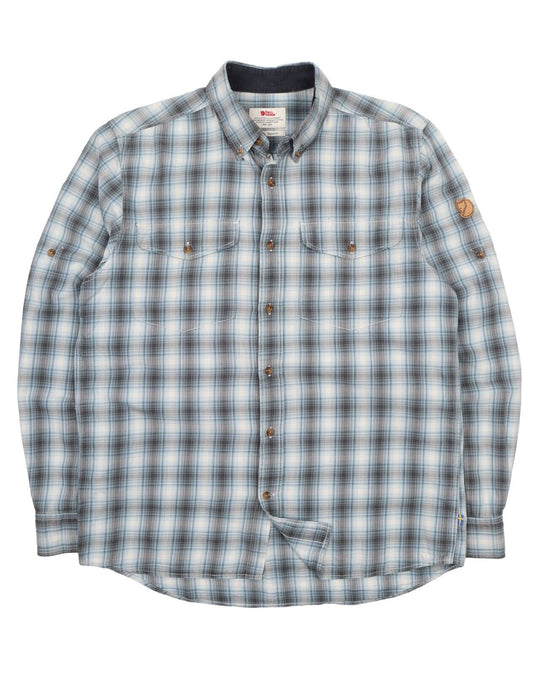 Men's FJALLRAVEN Check Cotton Outdoor Sarek Shirt Size L Regular Fit