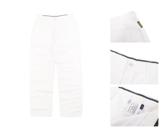 Men's Vintage ARMANI JEANS Hemp Inside White Pants Size US 34 IT 50