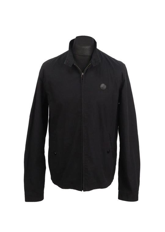 PRETTY GREEN Jacket Black Cotton Men's Harington Size M
