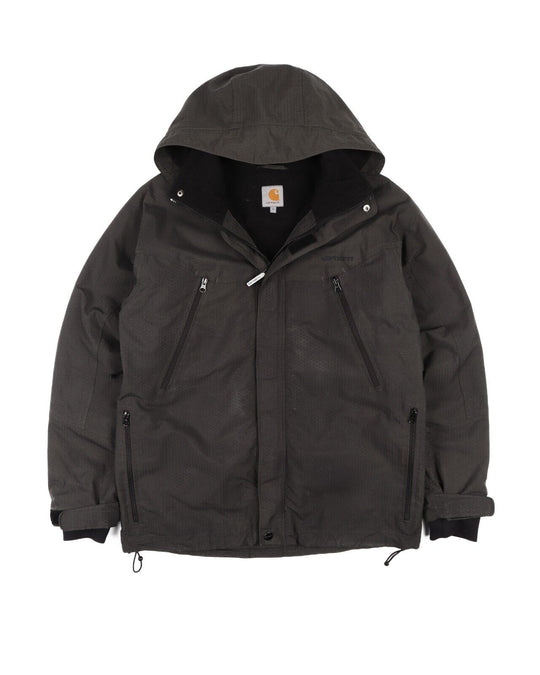 CARHARTT Fellow Jacket Windbreaker Gray Men's Hooded Size S