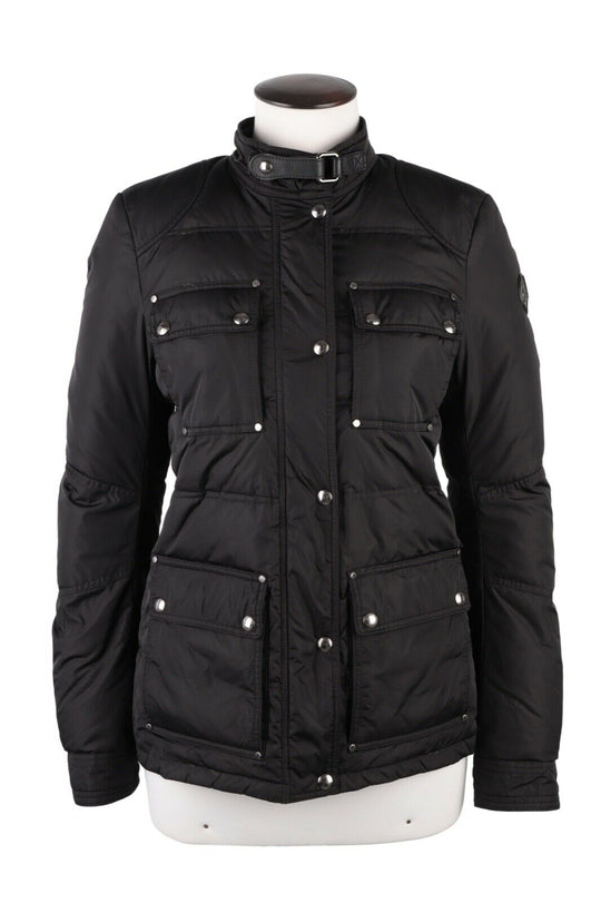 Women's BELSTAFF Black Nylon Down Puffer Quilted Jacket Size s