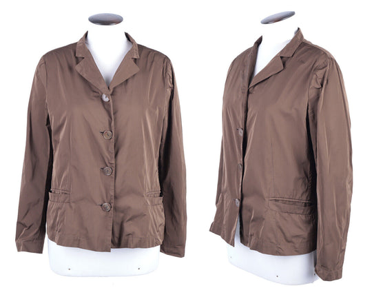 Women's KATHARINA HOVMAN Olive Brown Lightweight Jacket Size IT 48 UK 16