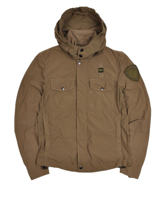 BLAUER USA Hooded Jacket Brown Nylon Women's Size S