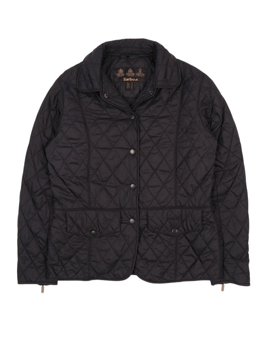 Women's BARBOUR Black Tailor Quilt Jacket Size UK 10 US 6
