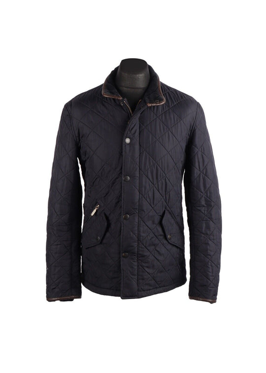 BARBOUR Powell Jacket Navy Blue Men's Size S