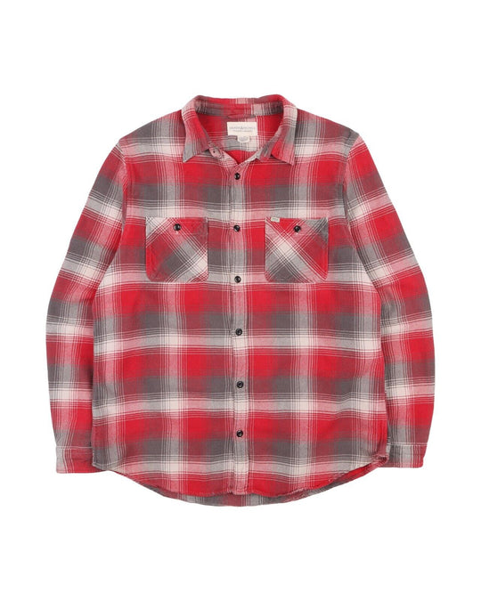 RALPH LAUREN Shirt White Red Check Cotton Men's Button Up Size XXL