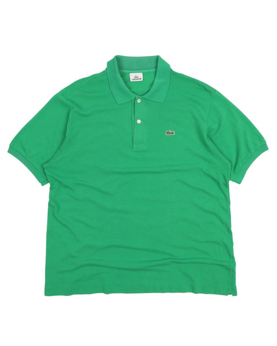 Men's LACOSTE Green Pique Cotton Polo Shirt Size 6 / L