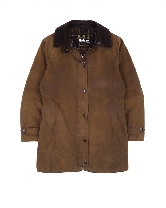 BARBOUR Newmarket Jacket L67 Brown Coat Women's Size UK 12