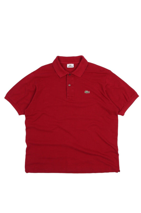 Men's LACOSTE Dark Red Pique Polo Shirt Size 5 / L