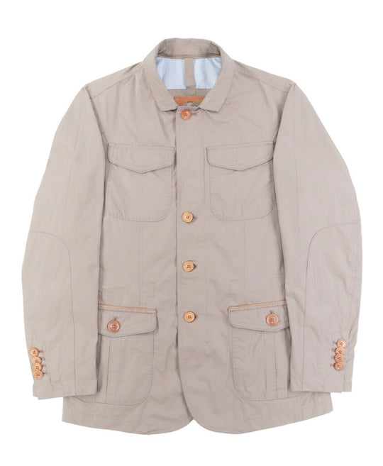 Men's MASSIMO DUTTI Beige Nylon Sport Blazer Jacket Size s