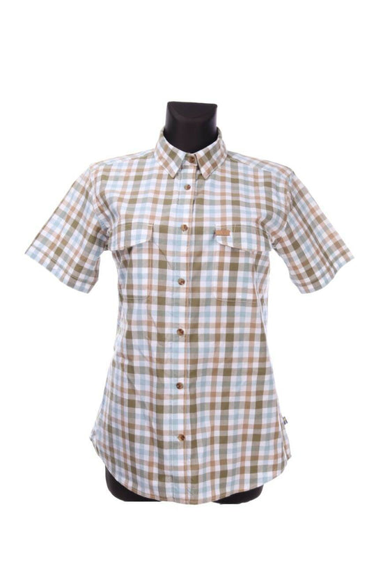 FJALLRAVEN Multicolored Check Cotton Short Sleeve Shirt Size M