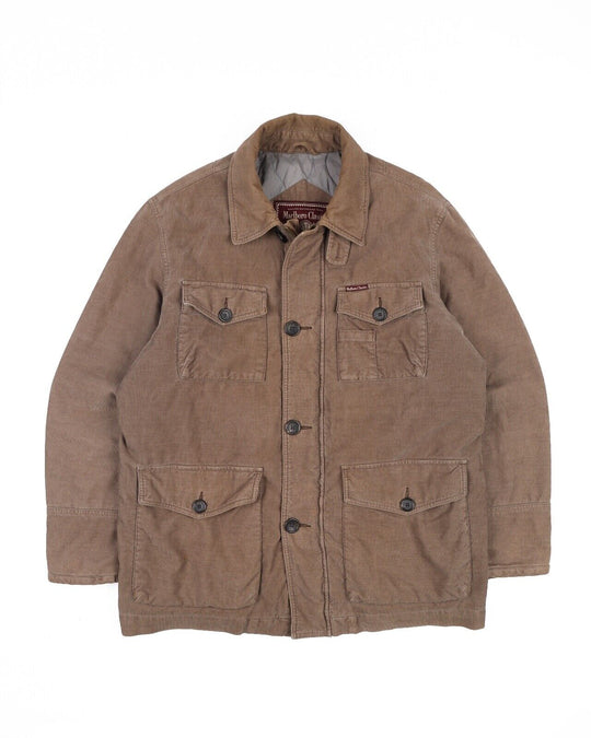 MARLBORO CLASSICS Corduroy Cotton Brown Men's Jumper Size XL