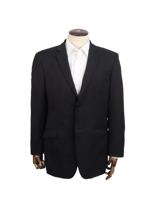 BALMAIN PARIS Blazer Black Wool Solid Men's Jacket Size 42 / M