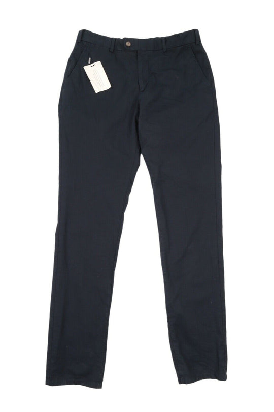 Men's SUITSUPPLY Navy Blue Cotton Linen Chino Pants Casual Trousers Size 50 / 34