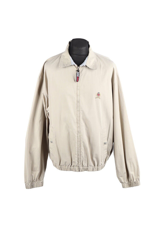 Vintage TOMMY HILFIGER Harington Ivory Beige Men's Jacket Size L