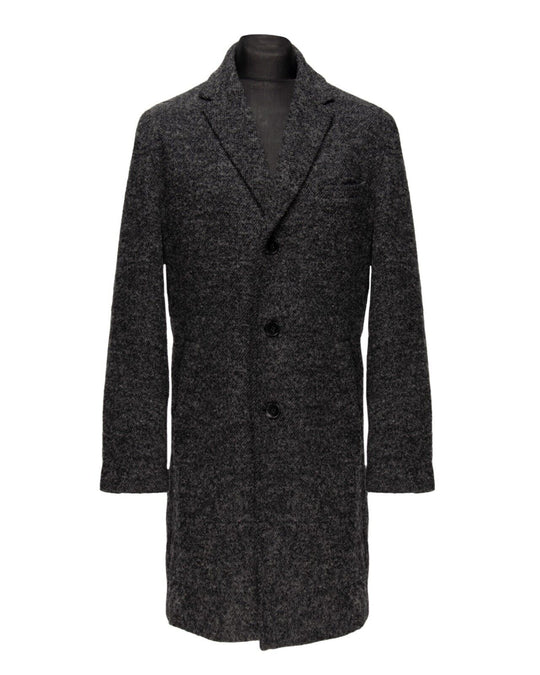 HUGO BOSS Coat Gray Wool Men's Three Button Jacket Size 48 UK / 38R US