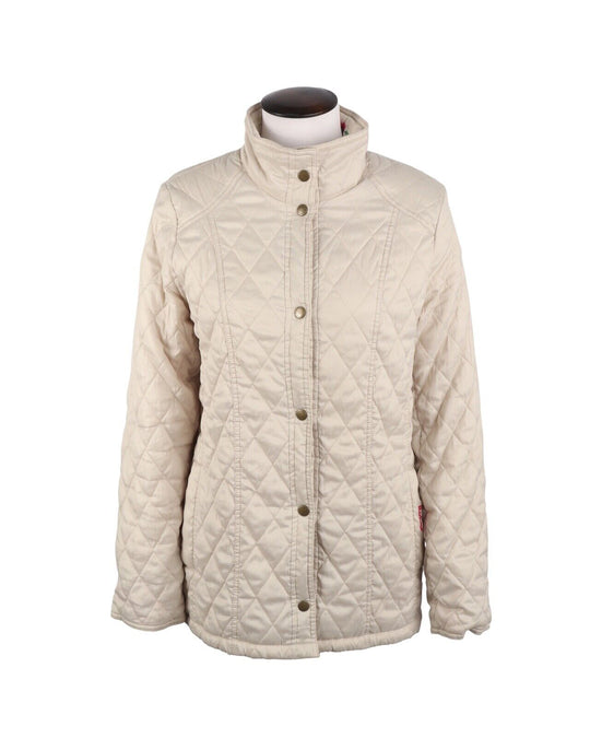 BARBOUR Jesmond Rose Quilted Jacket Beige Liberty Art Women's Size 12 UK 8 US