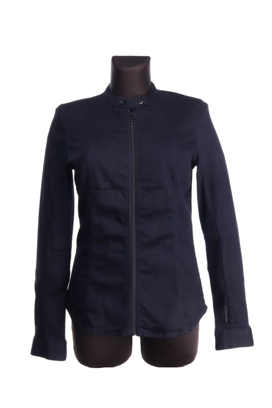 Women's G- STAR RAW Navy Cotton Lyocell Casual Harrington Jacket Size M