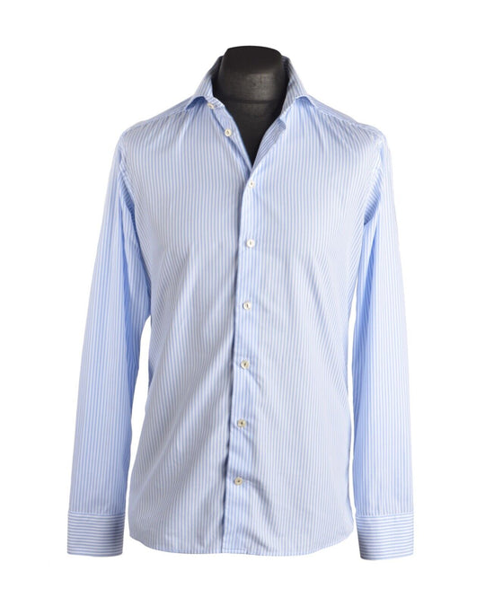 Men's ETON Blue Striped Slim Fit Shirt Size 40 / 15.75