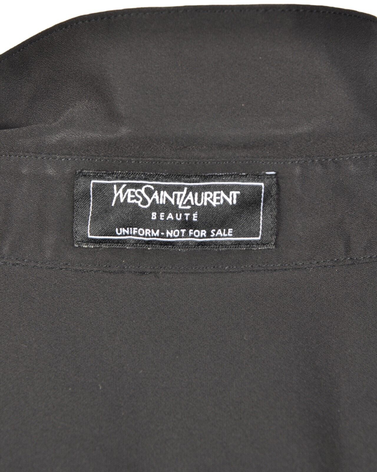 YSL Beaute Uniform Shirt Black Polyester Longsleeve Size 36 IT | rewear