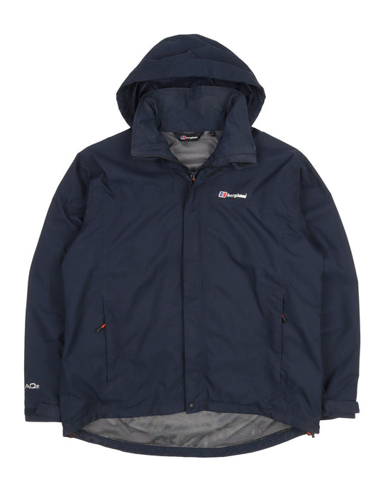 Men's BERGHAUS AQ2 Navy Blue Outdoor Membrane Jacket Size XL