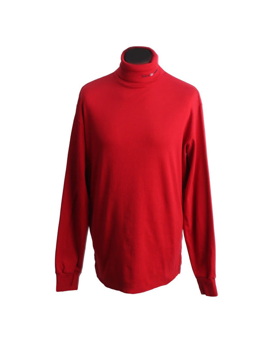 POLO SPORT RALPH LAUREN Pullover Red Cotton Turtle Neck Men's Jumper Size L