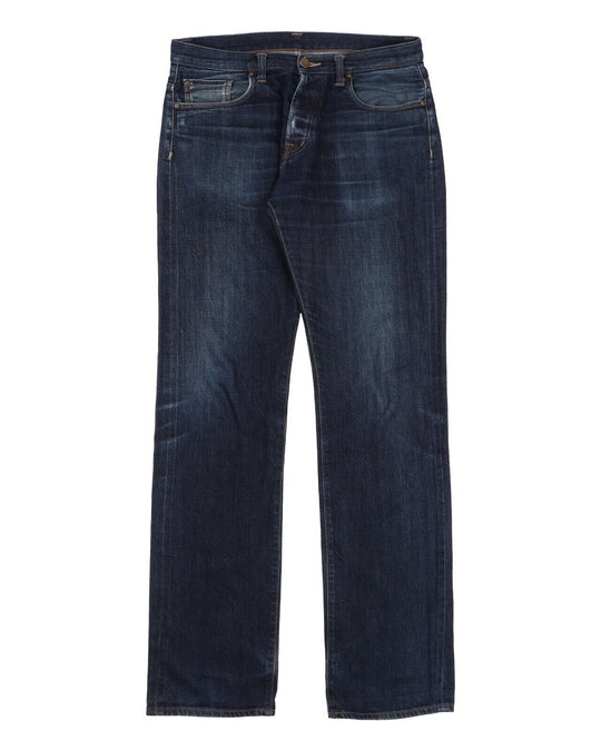 CARHARTT Cattle Pant Blue Selvage Denim Cotton Mens Jeans Size W 32 L 34