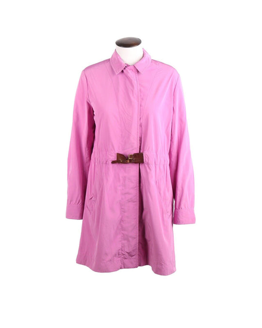 ETRO Trench Coat Pink Women's Overcoat Size 38 IT