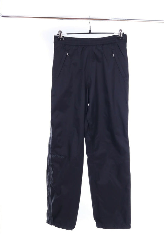 MARMOT Black Lightweight Waterproof Full-Zip Nylon Hiking Outdoor Pants Size M