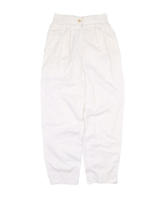 Vintage CELINE Trousers White Cotton Pants Men's Size 38