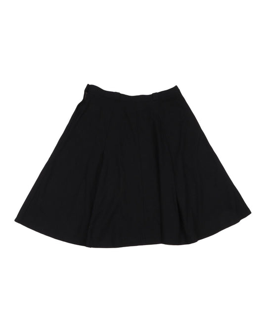 Vintage 1985 YVES SAINT LAURENT Variations Wool Flared Skirt Women's Size  ~ L
