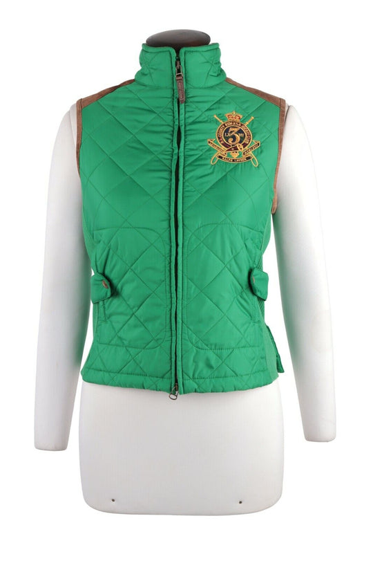 Women's RALPH LAUREN SPORT Green Quilted Vest Size s