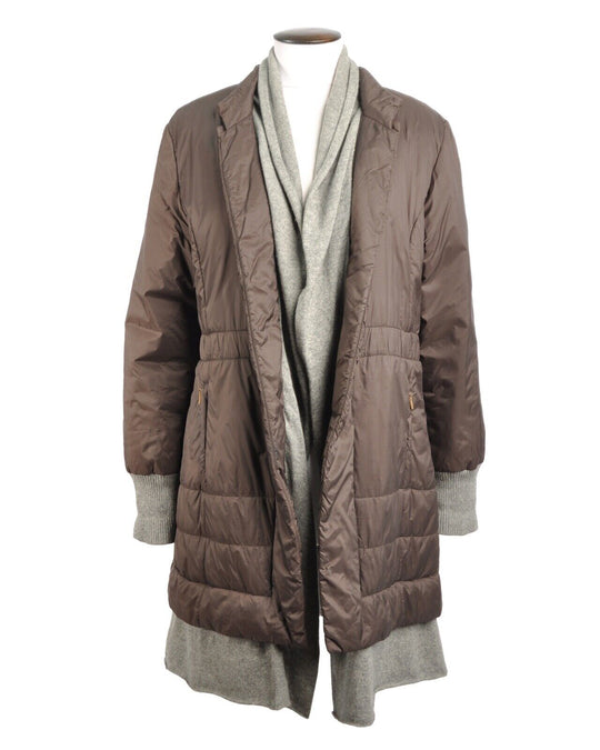 FABIANA FILIPPI Jacket Brown Women's Coat Size 20 UK / 52 IT / XXL