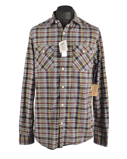 Men's Denim & Supply RALPH LAUREN Multicolor Check Pocket Shirt Size L
