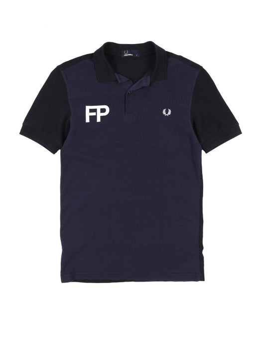 FRED PERRY Polo Shirt Blue Pique Cotton Short Sleeve  Men's  Size S