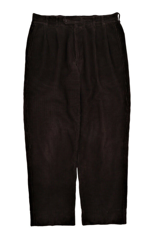Men's ALBERTO ASPESI Brown Corduroy Cotton Chino Pants Trousers Size 50 / 32