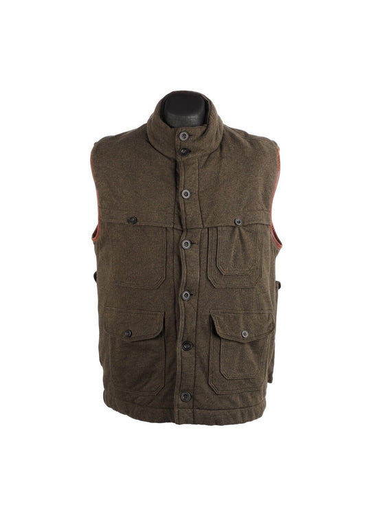 Polo RALPH LAUREN Vest Olive Multipocket Hunting Men's Waistcoat Size XL