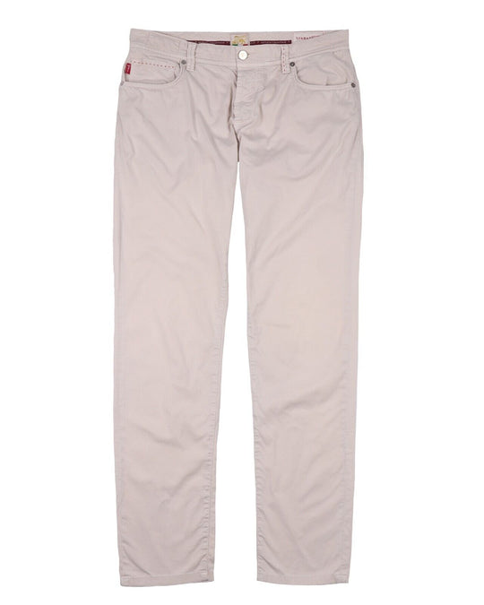 TRAMAROSSA SARTORIA Pants Ivory Stretch 5-Pockets Men Straight Leg Size 36