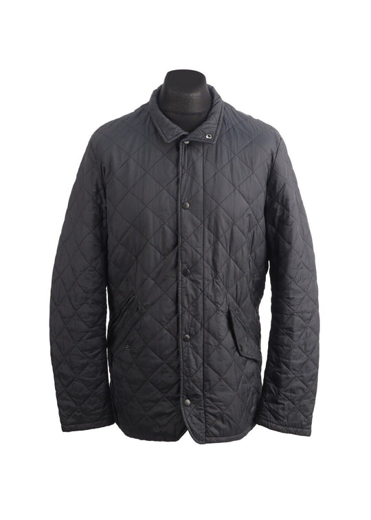 BARBOUR Chelsea Sportquilt Navy Blue Quilted Men's Jacket Size M