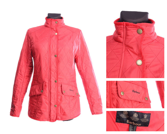 BARBOUR Red Polyamide Cavalary Polarquilt Jacket Size uk 14 us 10