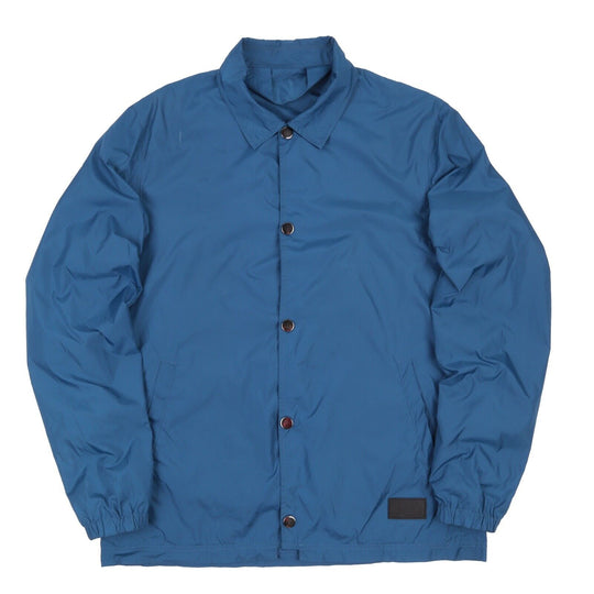 Men's ACNE STUDIOS Blue Nylon Coach Lightweight Reversible Snap Jacket Size 50