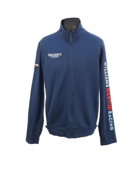 HACKETT Full Zip Cardigan Williams Martini Racing Blue Coton Men's Size XL