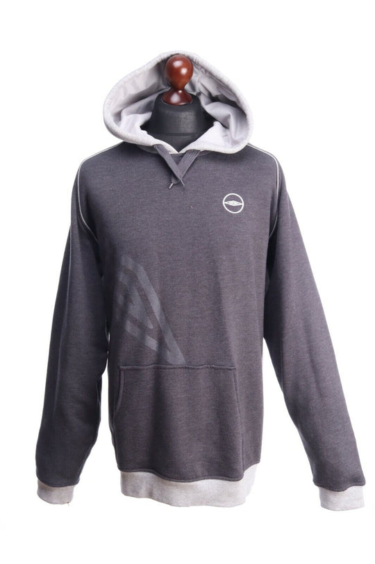 UMBRO Grey Cotton Blend Hooded Jumper Hoodie Size 2XL