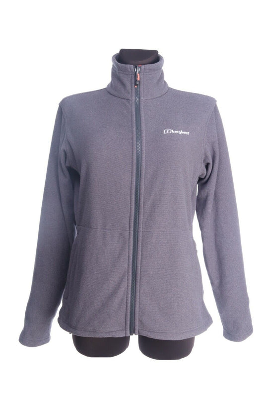 BERGHAUS Grey Fleece Full Zip Jumper Size M / 12