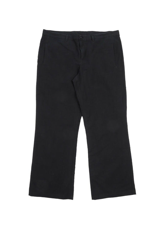 Men's HANNES ROETHER Grey Cotton Blend Wide Leg Pants Chino Trousers Size XXL